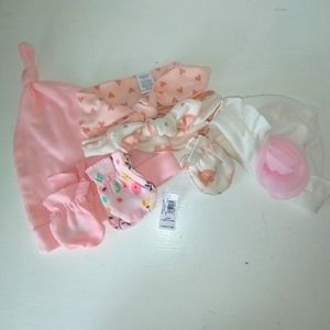 BOGO Free Baby girl hats, scratch mittens and headbands